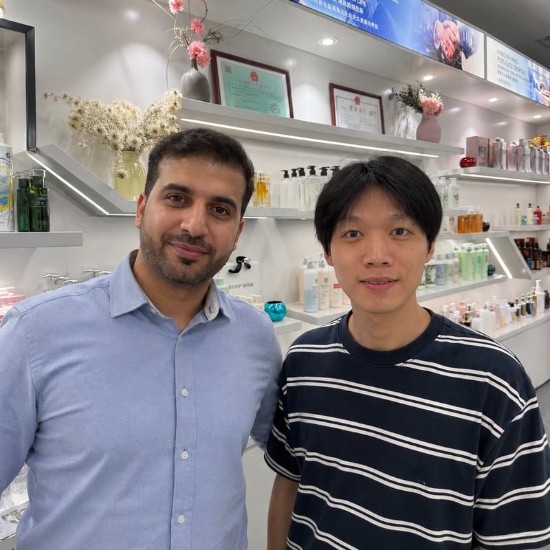 Salon-chain founder sampling treatment formulas